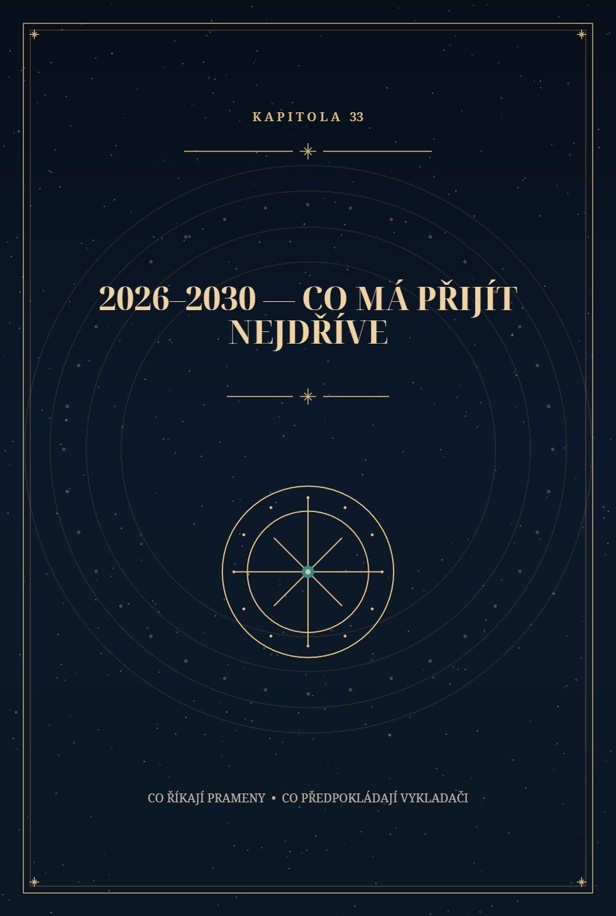Úvodní strana kapitoly 33: 2026–2030, co má přijít nejdříve